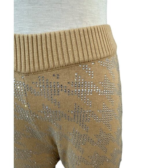 retrofete Desiree Pants in Caramel Silver Houndstooth Medium New Womens Knit - Picture 6 of 16
